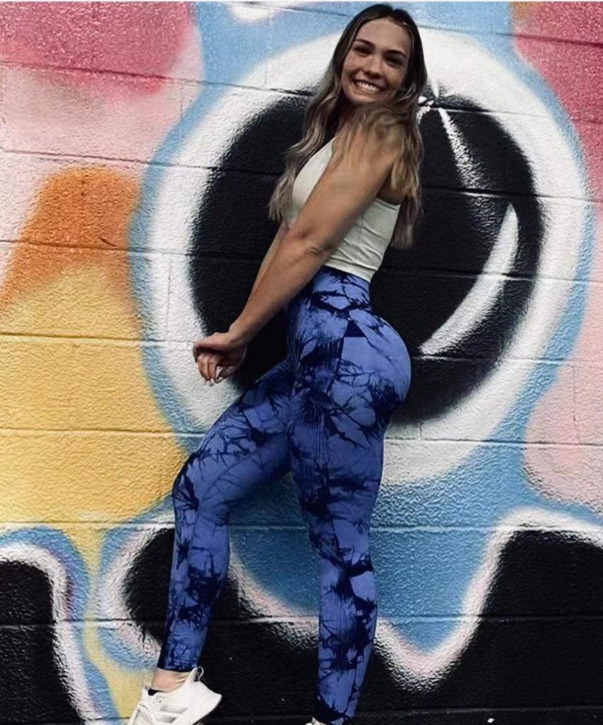Tie-Dye High Waist Tummy-Control Butt-Lifting Yoga Leggings