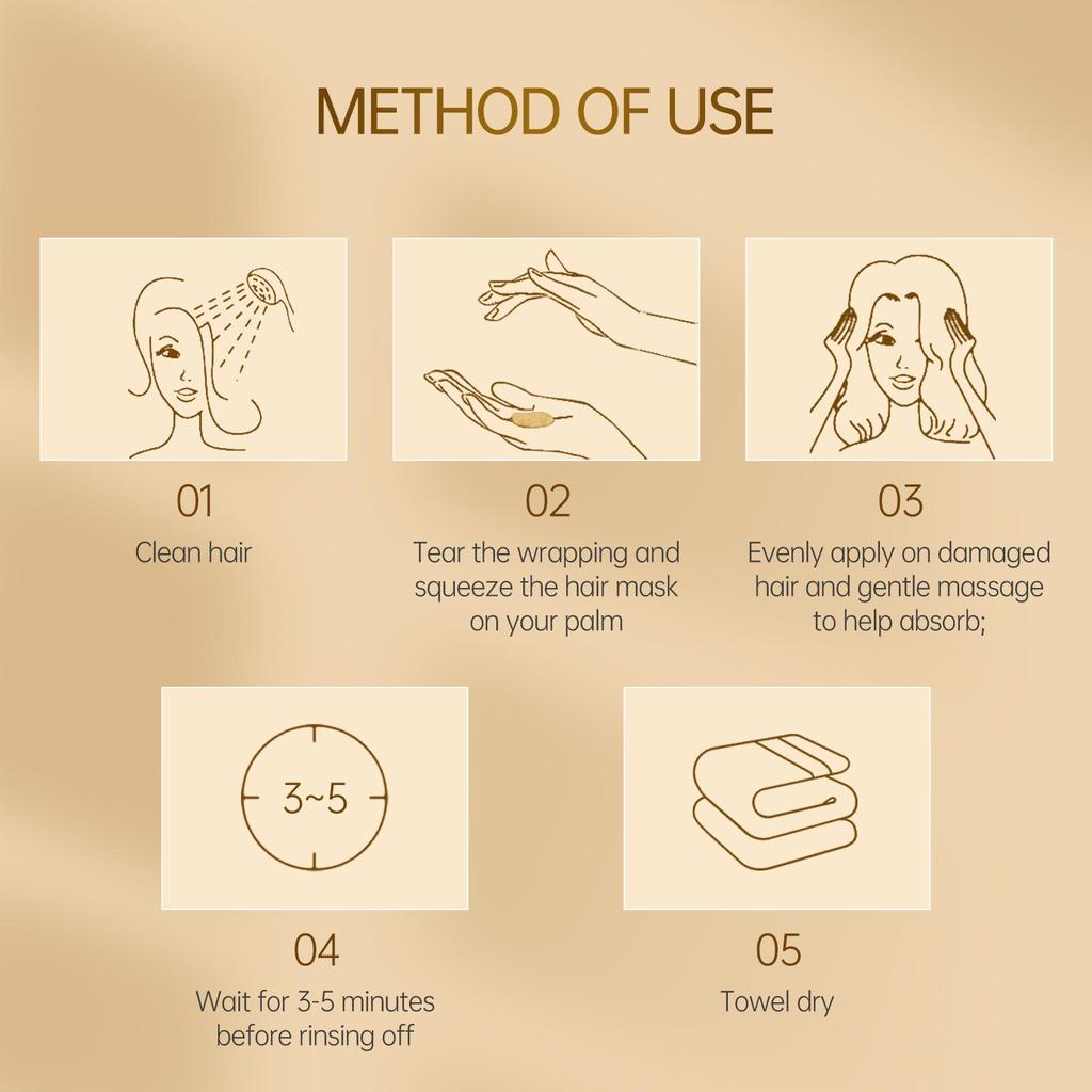 PURC Keratin Hair Mask To Care for Dry Hair and Repair Damage