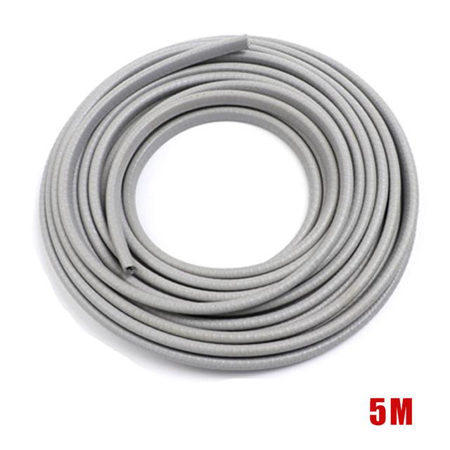 5 м полоса для предотвращения столкновений на двери автомобиля со стальным диском, накладка на бампер, защитная полоса от царапин, уплотнительная защита, Стайлинг автомобиля