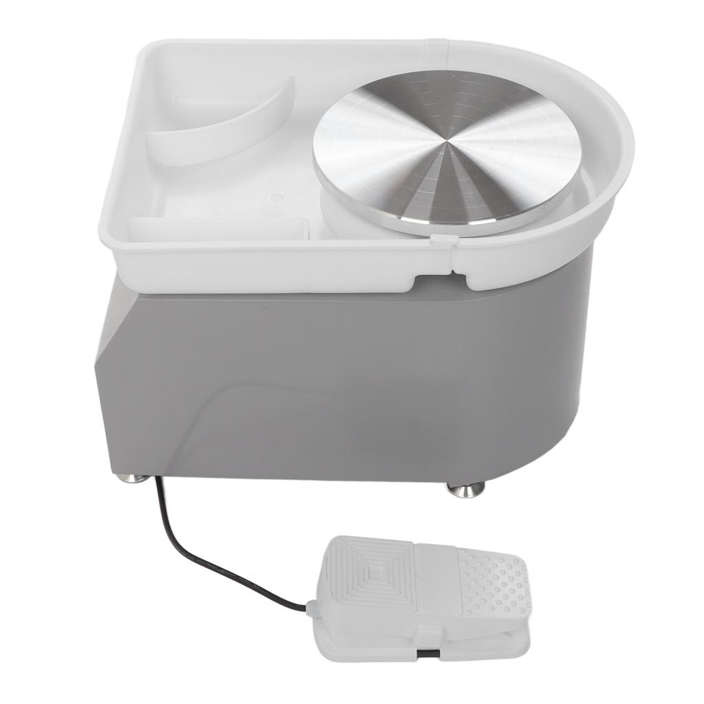 Гончарный круг Машина Плавное изменение скорости Съемный поддон Низкий уровень шума 350 Вт Серый Электрический Керамика