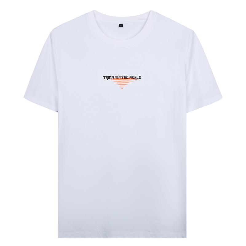 Three proof printed cotton soft T-shirt cotton soft comfortable short sleeved 81262M0710