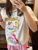 Printed Sailor Moon Cotton Versatile Loose Original Simple Skinny Korean Niche Cute Short Sleeve T-Shirt