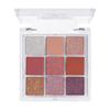 9-Color Glitter Eyeshadow Palette Pink Pearly Eyeshadow Palette Korean Charming Eye Makeup Palette Shiny Eye Shadow Eye Pigments