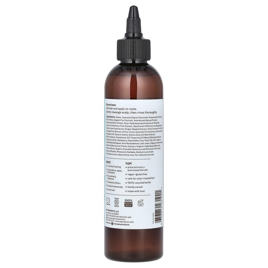 Everyone Ополаскиватель Power Rinse для всех типов волос, перечная мята + чайное дерево, 8 жидких унций (237 мл)