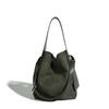 Hanging Ear Tote Bag Suede Handle Large Capacity Bag Lazy Commuter Single Shoulder Crossbody Bag for Women