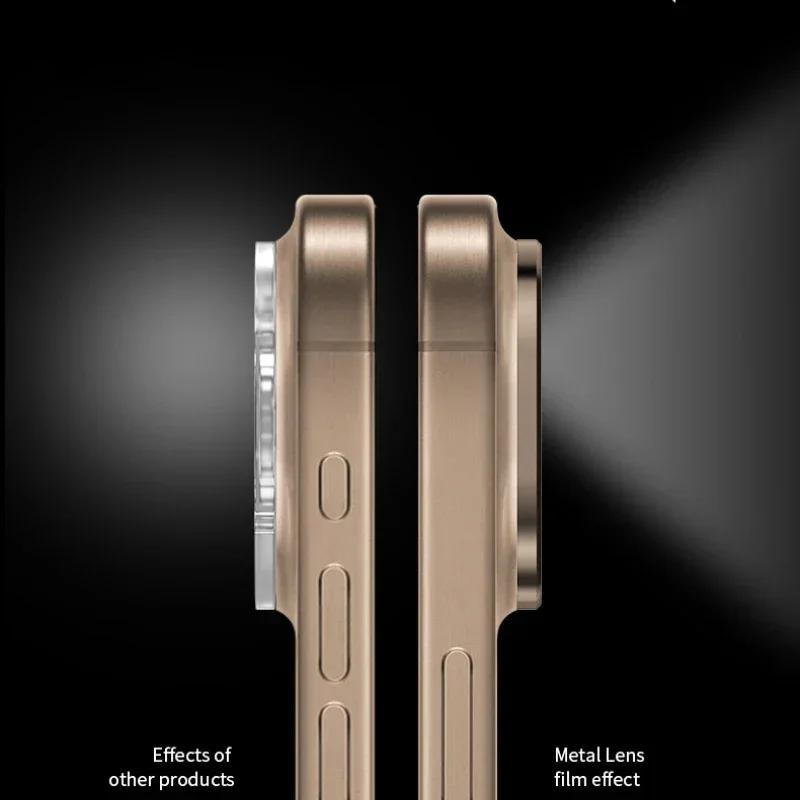 Aluminum Metal Rear Camera Lens Protector for IPhone 16 Pro Max 16Plus 16Pro 16ProMax Lens Cover Screen Protector Lens Ring Film