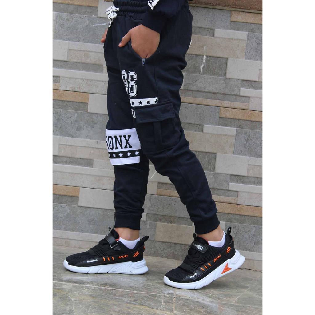 Темно-синий спортивный костюм с карманом на молнии Six