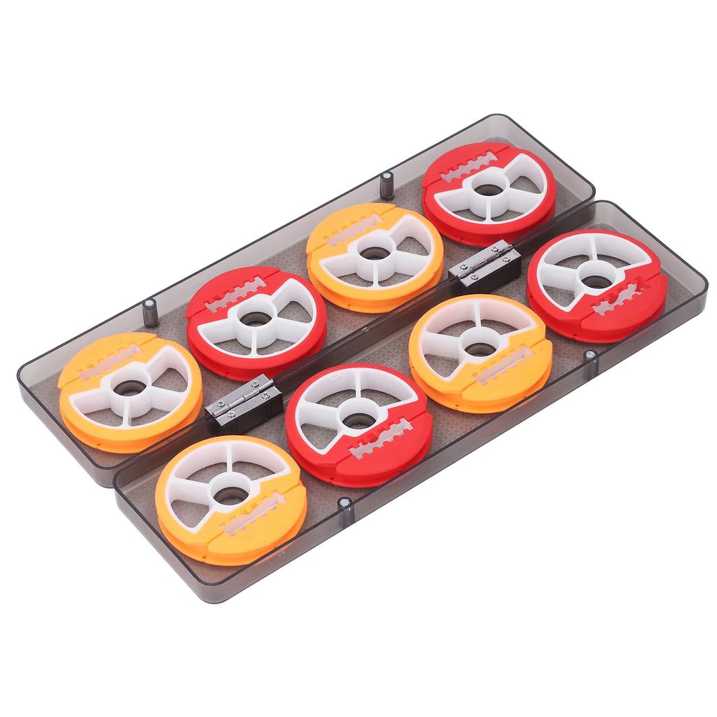 Fishing Line Spool Box Multifunctional Colorful 8 Spool Fishing Line Storage Box for Fishing Supplies