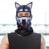 3D Cat Велосипедная Балаклава с капюшоном и ушками, Балаклава с принтом животных для активного отдыха, музыкальных фестивалей, рейвов, лыж