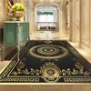 Living Room Luxurious Carpet Black Gold Decoration Hall Sofa Area Rugs for Bedroom Lounge Non-slip Floor Mat Washable Door Mat
