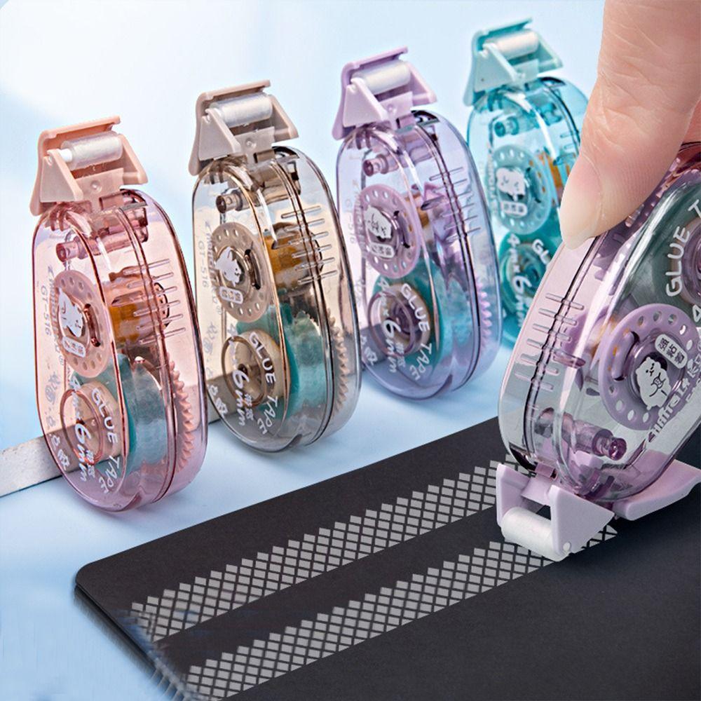 Diary Journal DIY Stationery Double Sided Adhesive Tape Dot Glue Roller Tapes DIY Craft Supplies