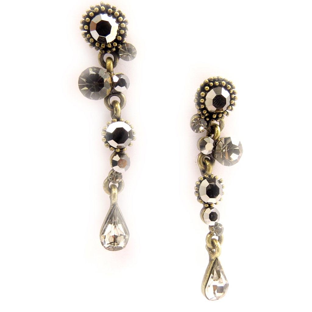 Les Trésors De Lily [D2661] - Designer Earrings 'Sissi' Gray