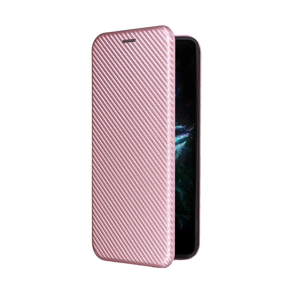 For Asus ROG Phone 9 5G Case Carbon Fiber Texture Drop-Proof PU Leather Phone Cover