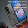 Чехол для Samsung Galaxy Z Fold 7 Роскошный Тонкий Матовый Magsafe Гибридный Броня из ПК и ТПУ Магнитная Крышка для Беспроводной Зарядки