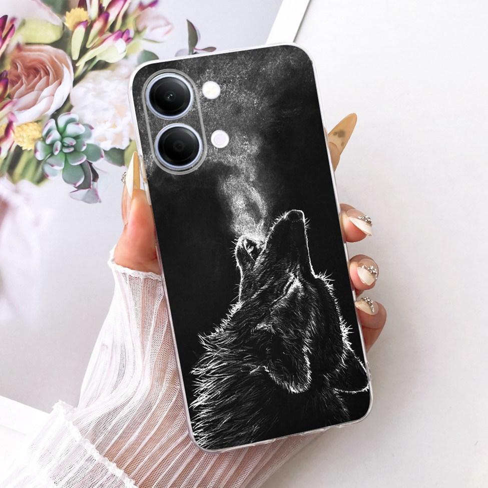 Чехол для телефона Vivo Y05, прозрачный, эстетичный, модный, с бабочкой, милым котиком, крутой, окрашенный, мягкий, для Y05 Vivo, корпус