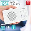 ОМ ОМ Электрик АудиоКомм Радио Маленькое Портативное Радио Белый AM/FM RAD-H234N-W 03-7053