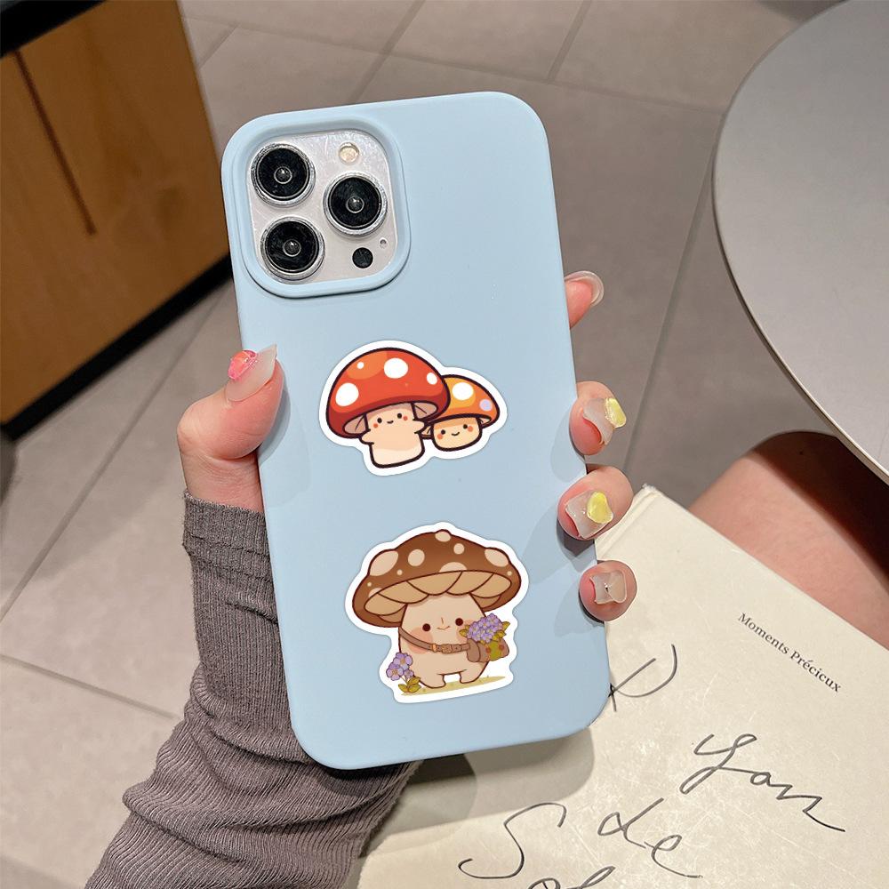 10/50 шт. милые наклейки с изображением грибов и друзей, наклейки с грибами, граффити для DIY, багажа, ноутбука, скейтборда, велосипеда, наклейки