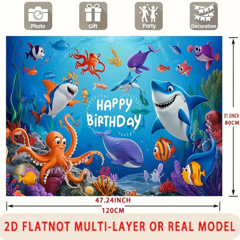 Under The Sea Wall Backdrop 1pc - Home Party Decor