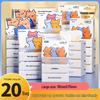 Cartoon Print Pocket Tissue: Student-Friendly Portable Wood Pulp Facial Napkins, Douyin Style.