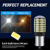 2Pcs Car LED 1156 BA15S P21W BAU15S PY21W T20 7440 W21W 3157 1157 P21/5W W21/5W LED Bulbs 144SMD Canbus Lamp Turn Signal Light