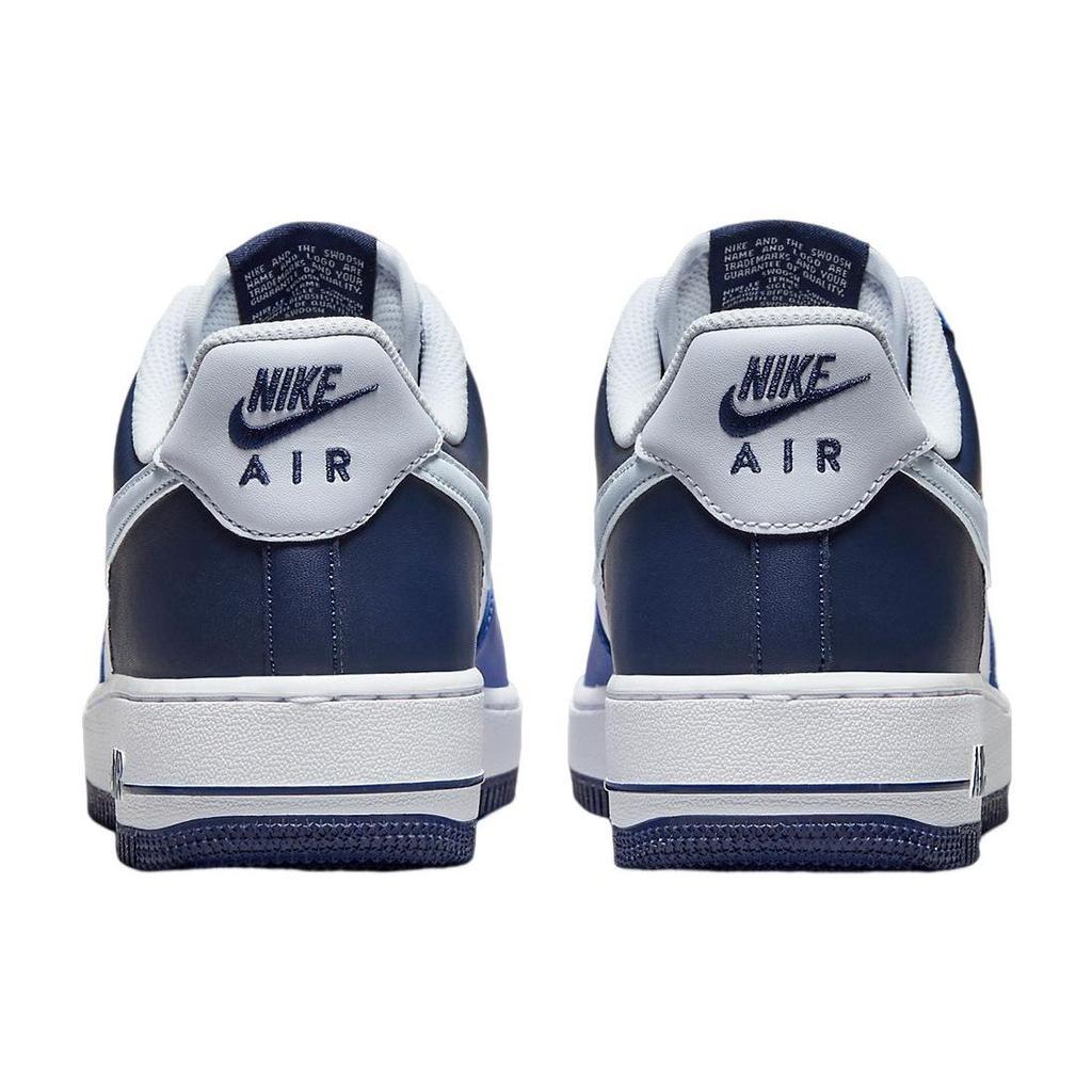 Nike Air Force 1 07 LV8 Game Royal Navy Мужские кроссовки сине-белые футбольно-серые FQ8825-100