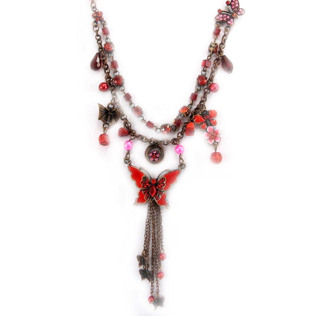 Les Trésors De Lily [E4355] - Дизайнерское колье «Мулан» красный/Красный