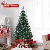 4 FT Artificial Christmas Tree, Xmas Tree With 300 Realistic Branch Tips And Metal Stand, Snow Flocked Christmas Tree Decoration