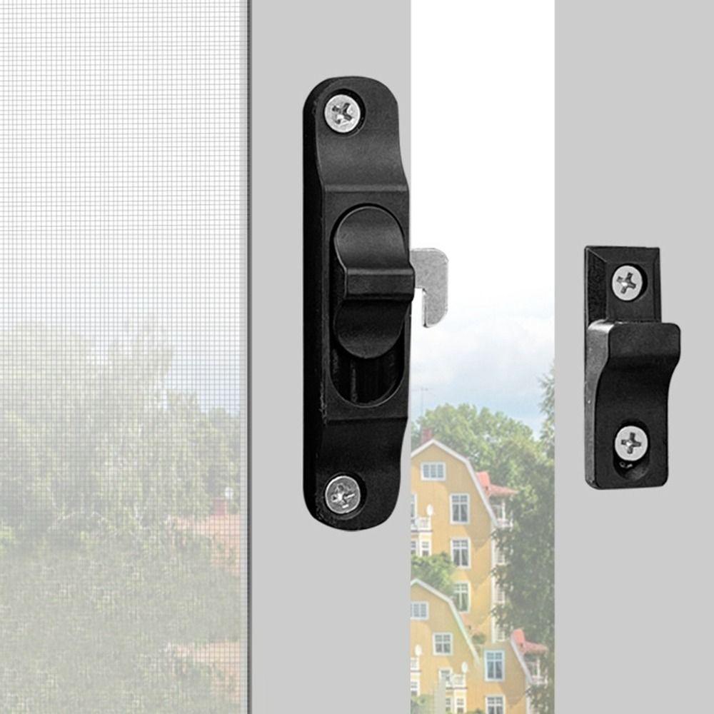 Aluminium Alloy Sliding Pull Door Lock Hardware Door Lock Buckle Fashion Window Hook Lock Door