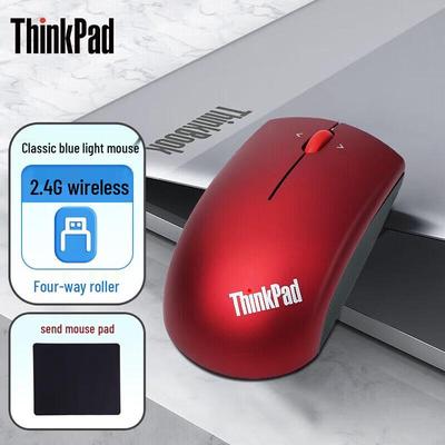 Беспроводная мышь Lenovo ThinkPad с маленьким красным трекпоинтом и синим светодиодом
