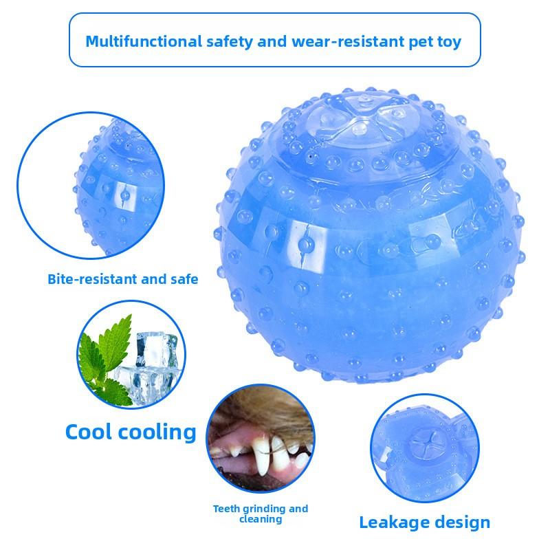 Pet Chew Toy Dog Ice Ball Summer Frozen Teeth Grinding Cooling Pet Toy Pet Supplies