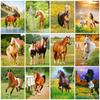 Алмазная картина лошадь картина из стразов полная квадратная алмазная вышивка животное вышивка крестом мозаичный декор для дома