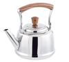 Pearl Metal Woodypal Stainless Steel Induction Kettle, 2.7L, Compatible, Silver, HB-3179