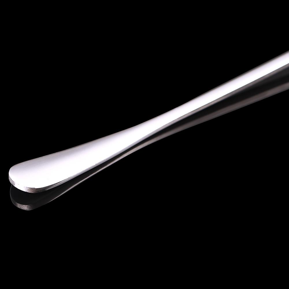 Dinner Round Picnic Dessert Long Spoon Handled Coffee Teaspoon Stainless Tea Spoons