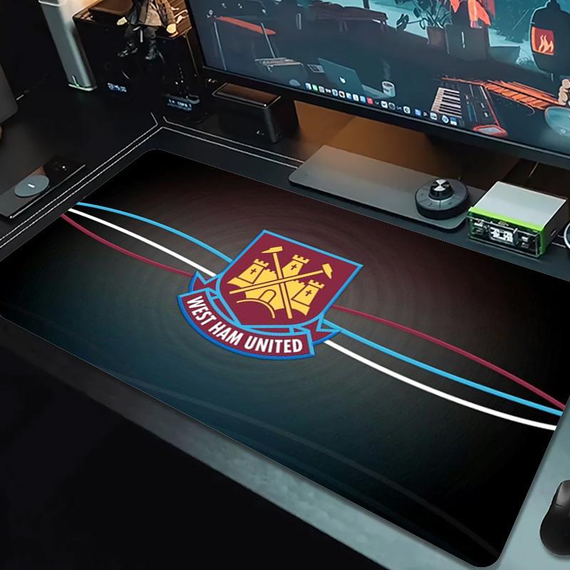 West Ham United FC Logo Color Mouse Pad Large Gaming Table Cushion Non-slip Laptop Tablet Big Mousepad XXL Mat Mini PC Playmat With Lock edge