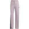 Casual Slim Fit Three Stripe Side Open Vintage Sports Button Knit Pants Women Pants Light-Purple IS0869