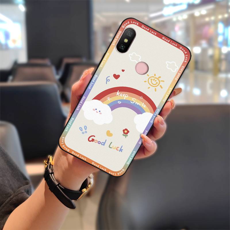 Модный пылезащитный чехол для телефона Xiaomi Redmi 6 Pro/A2 LITE из ТПУ, мультяшная задняя крышка, прочный милый силиконовый чехол