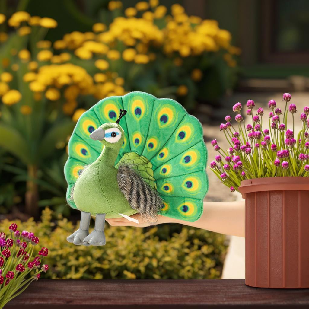 Adorable Imitation Peacock Plush Toy Bird Home Decor Ornament Zoo Plush Doll Birthday Gift Holiday Present Friend Couple Gift Student Gift