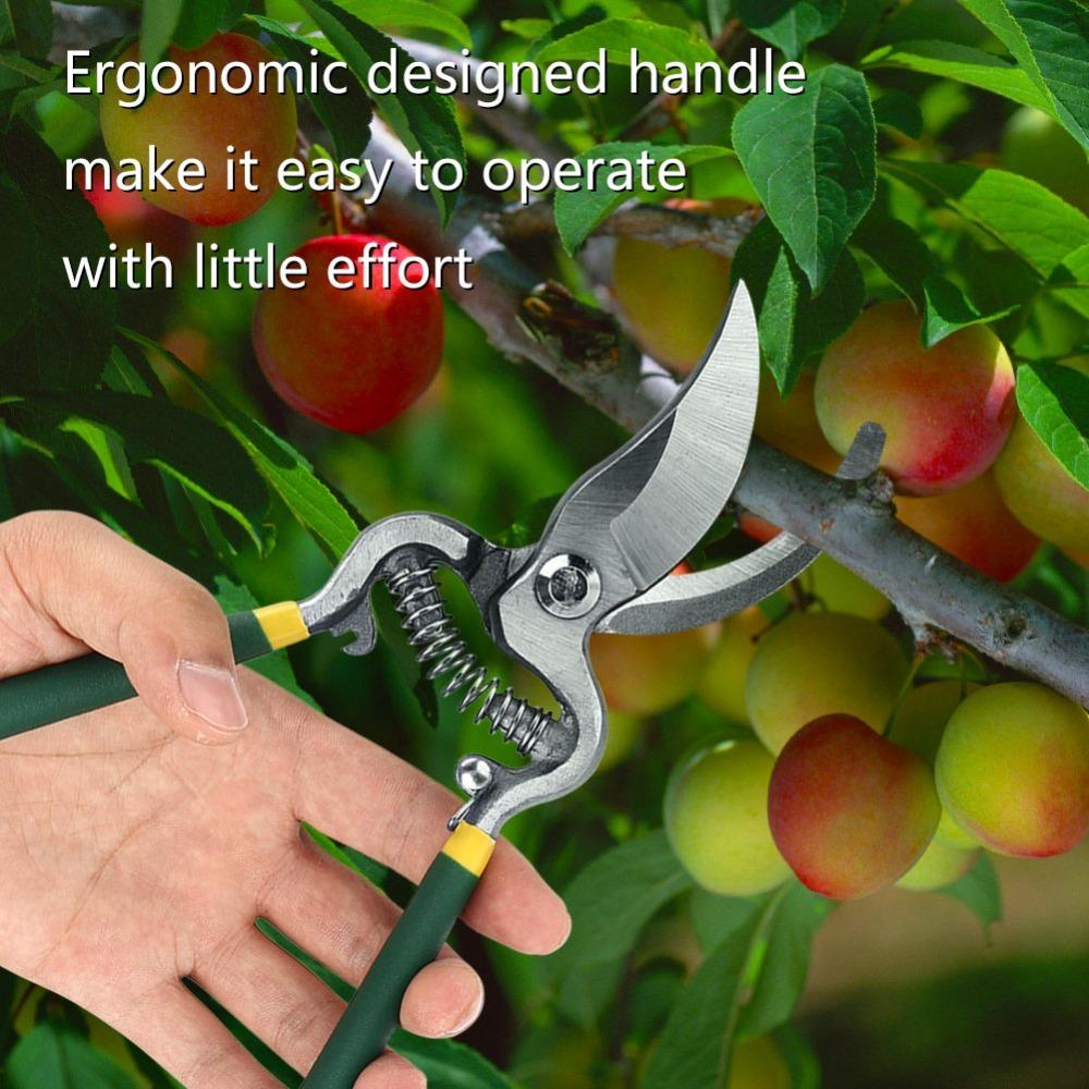 High Carbon Steel Garden Shears Black and Green Grafting Tools Pruning Shears Gardening Pruning
