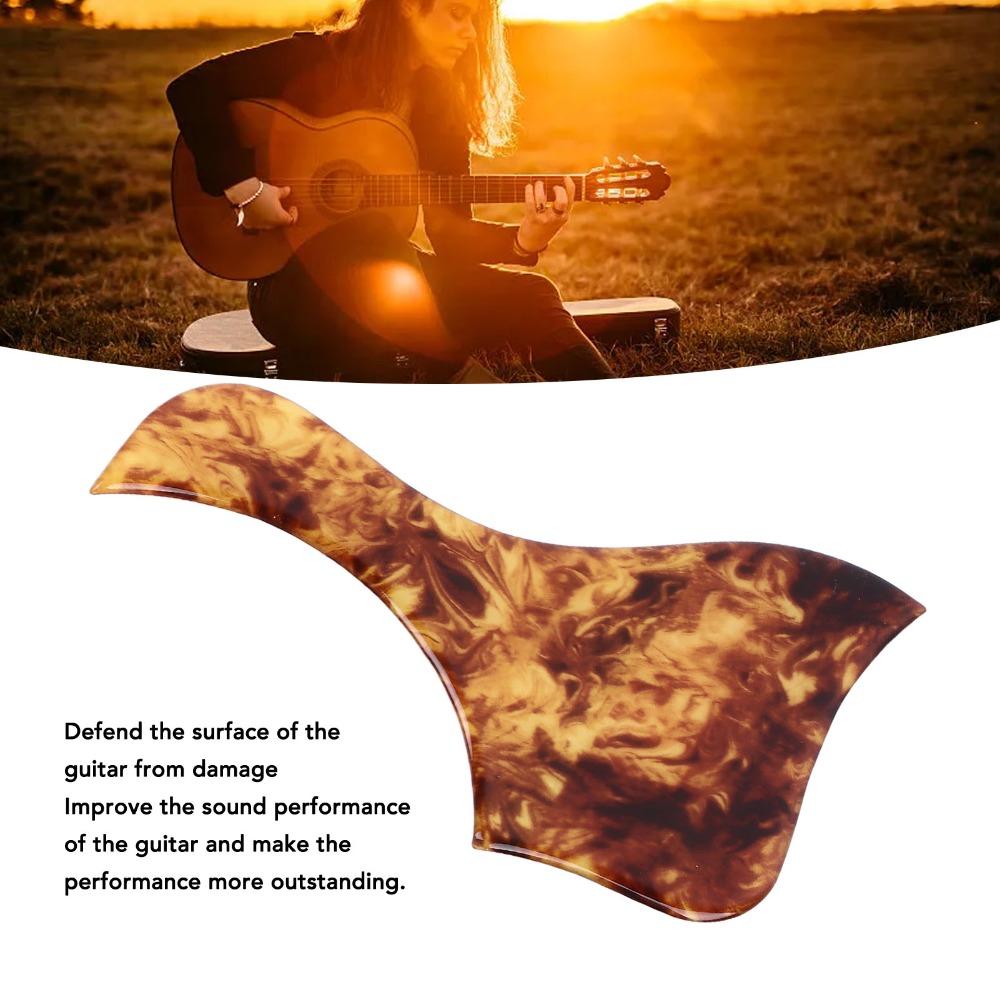 Thickened Guitar Pickguard Clear Amber Scratch Plate Acoustic Guitar Pickguard Acoustic Guitar