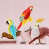 1 набор подвесок «Тропические птицы» Красивые декоративные красочные тропические птицы попугаи Гавайская тематическая вечеринка украшения для дома