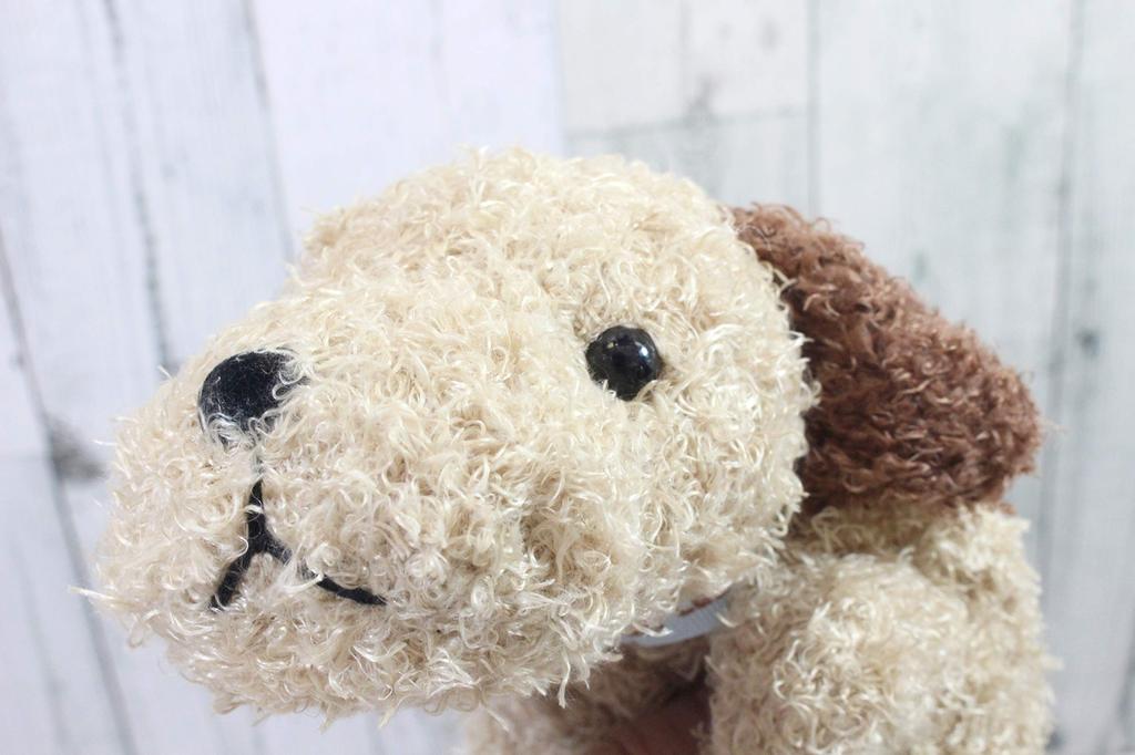 Shinada Lazy Party Fluffy Dog Brown 12 x 27 x 8 cm Plush Toy Animal Goods (M) FLPB-0158