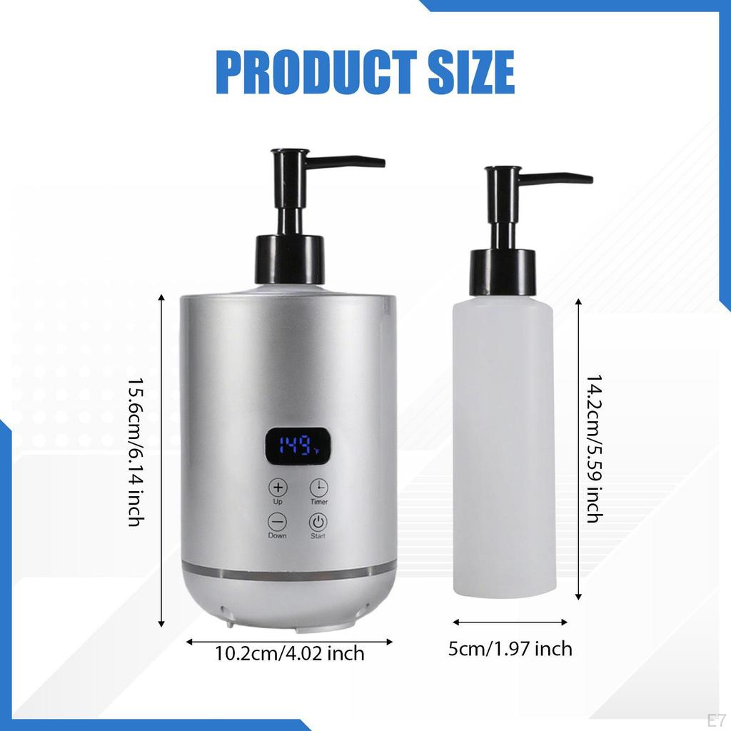 Massage Oil Warmer Salon Multifunction SPA with Bottle Dispenser Black