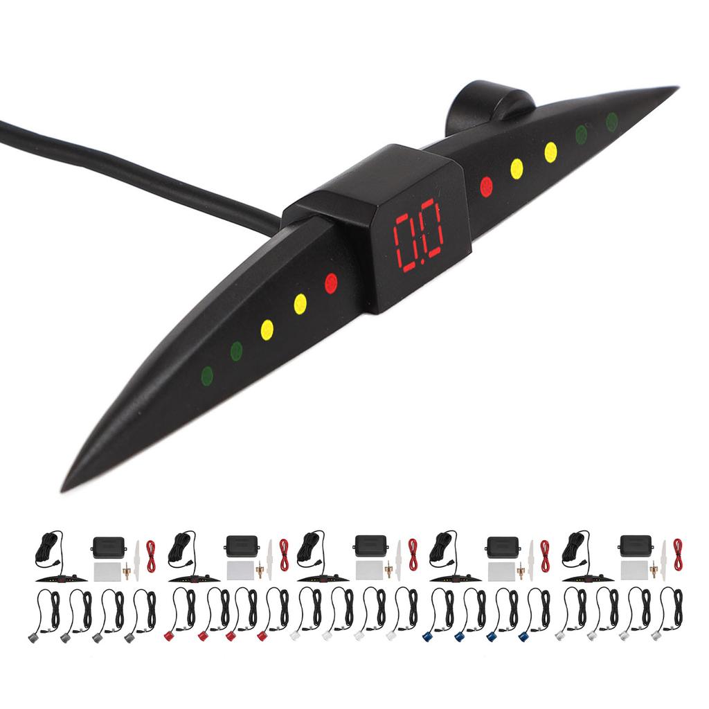Car Reverse Backup Radar System 4 Parking Sensors LED Display Buzzer Beep Alarm Indicator for Safe D