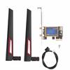 7260AC WiFi Card 2.4GHz 5GHz Bluetooth 4.0 1200Mbps PCIe X1 Wireless Network Adapter Card with 10dBi Dual Antenna for PC