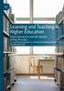 The Learning and Teaching In Higher Education : Policy Discourses and the Illusion of Best Practice Book