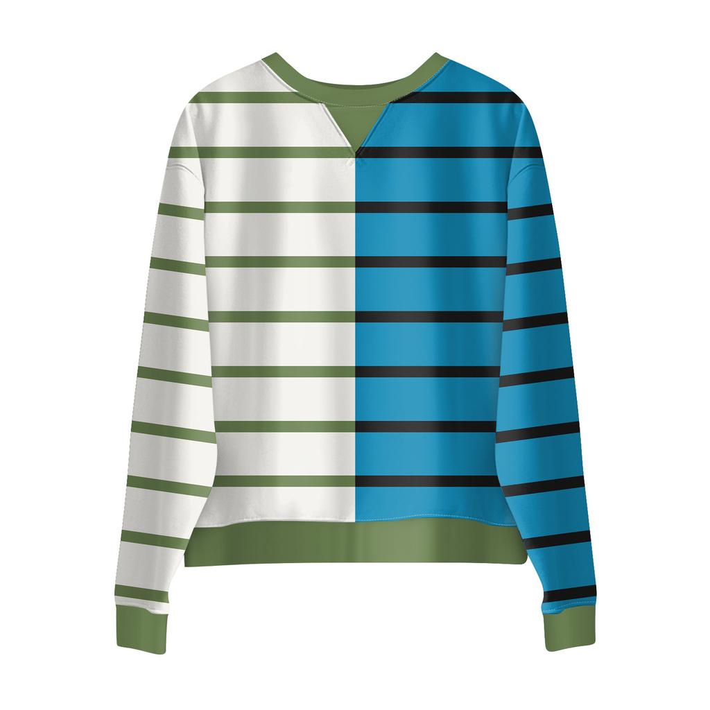 Женский повседневный полосатый пуловер, рубашка с длинным рукавом, толстовка большого размера