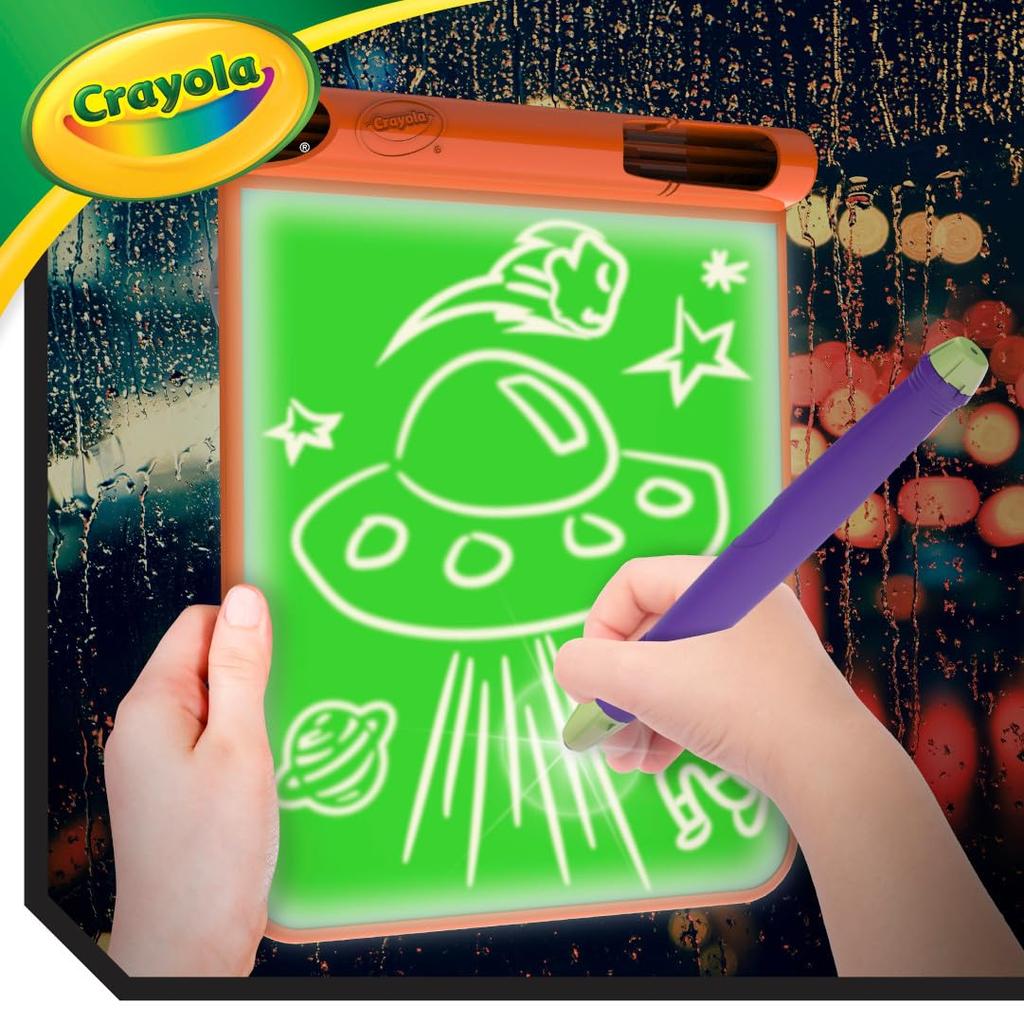 Crayola Glow Art Studio светящаяся доска для рисования иллюминация художественная игрушка 042505 подлинный продукт