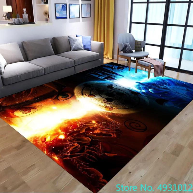 Bathroom Carpet Anime Uzumaki Naruto Cartoon Plush Rug Living Room Floor Mat Kitchen Bedroom Washable Non-slip Door Mats