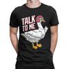 Футболки Talk To Me Goose для мужчин, винтажная хлопковая футболка с круглым вырезом и коротким рукавом, футболки 4XL 5XL, одежда