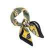Clearance summer 71 square scarf fashionable new simulated silk green plant square scarf simple and light simulated silk scarf scarf scarf